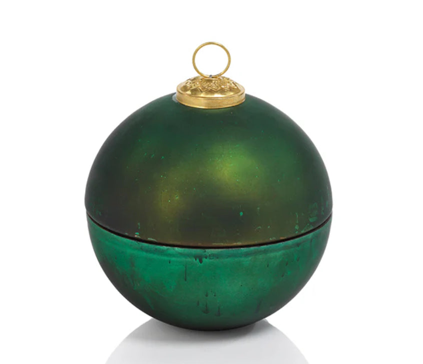 Matt Green Ornament Ball Scented Candle