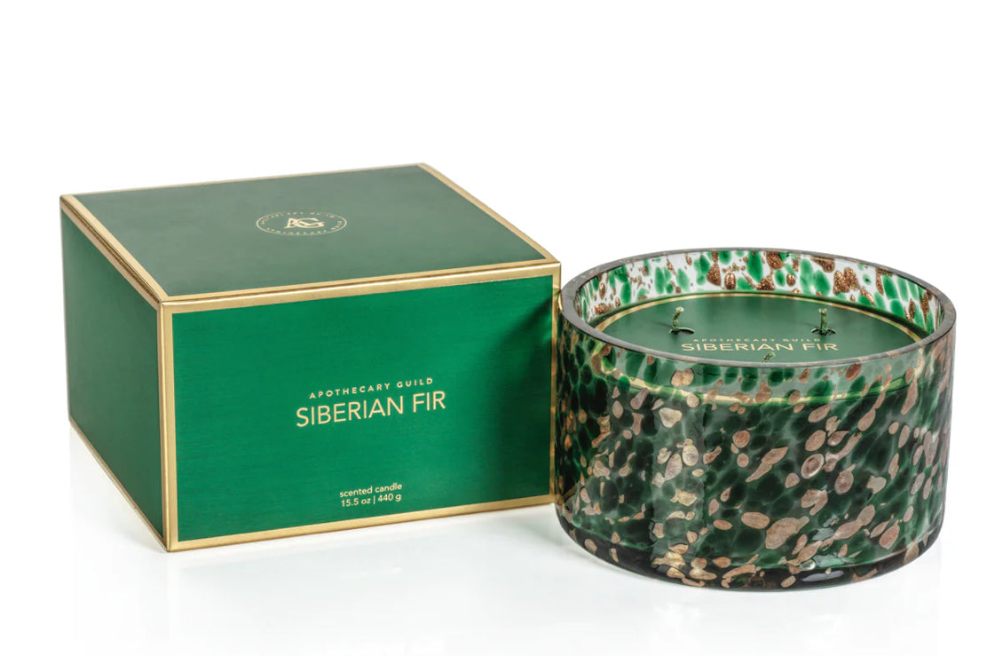 Spangled Glass Scented Candle Siberian Fir