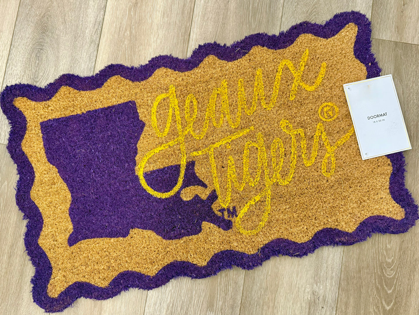 Door Mat Geaux Tigers