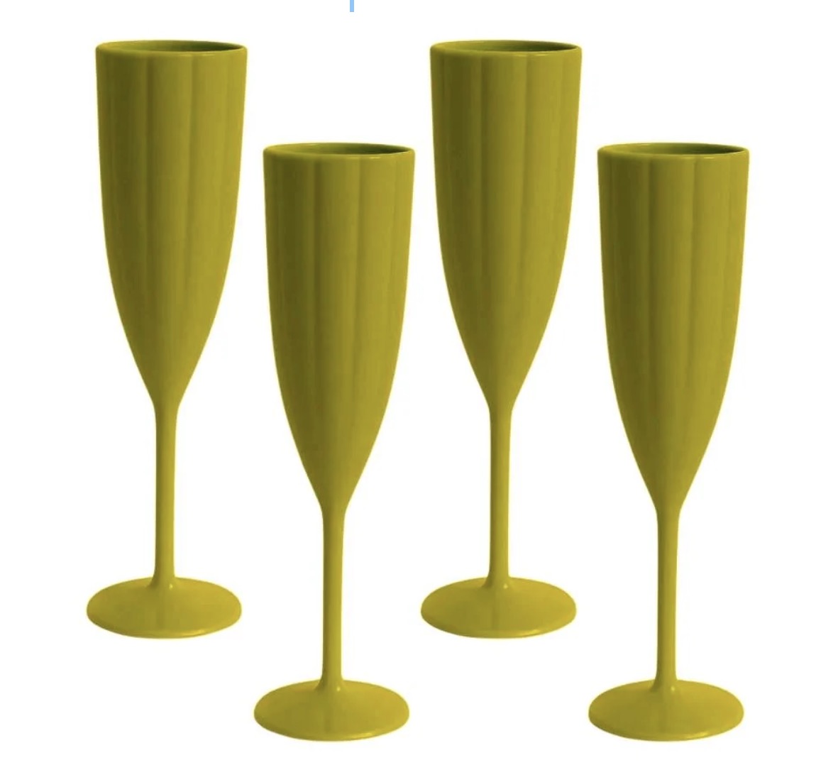 Garden Party Scalloped Champagne Flutes