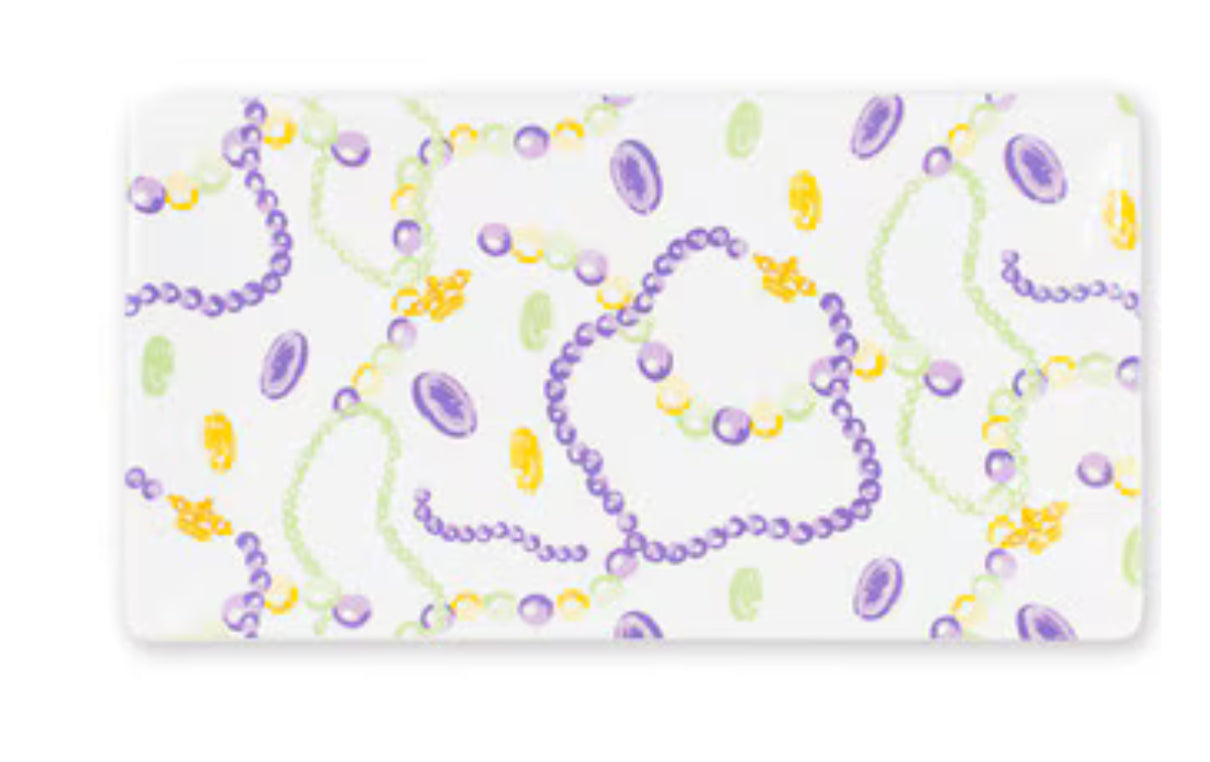 Mardi Gras Rectangular Platter