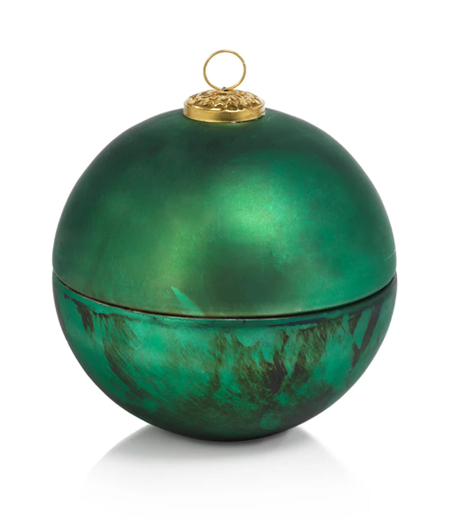 Matt Green Ornament Ball Scented Candle