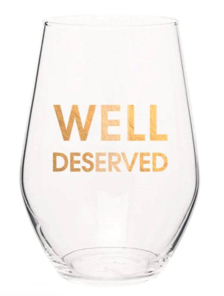 Gold Foil Wine Glass
