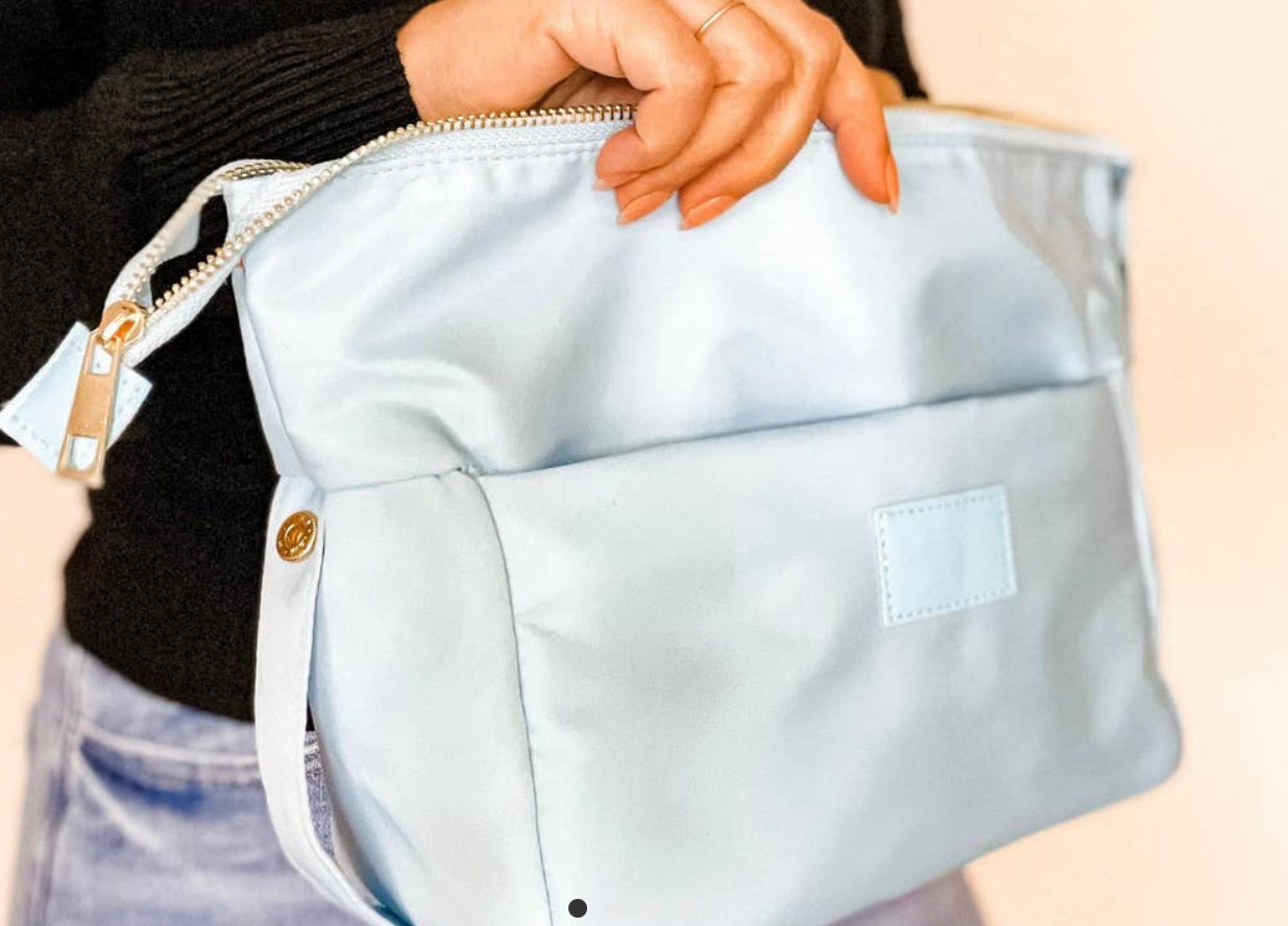 Snap Down Cosmetic Bag