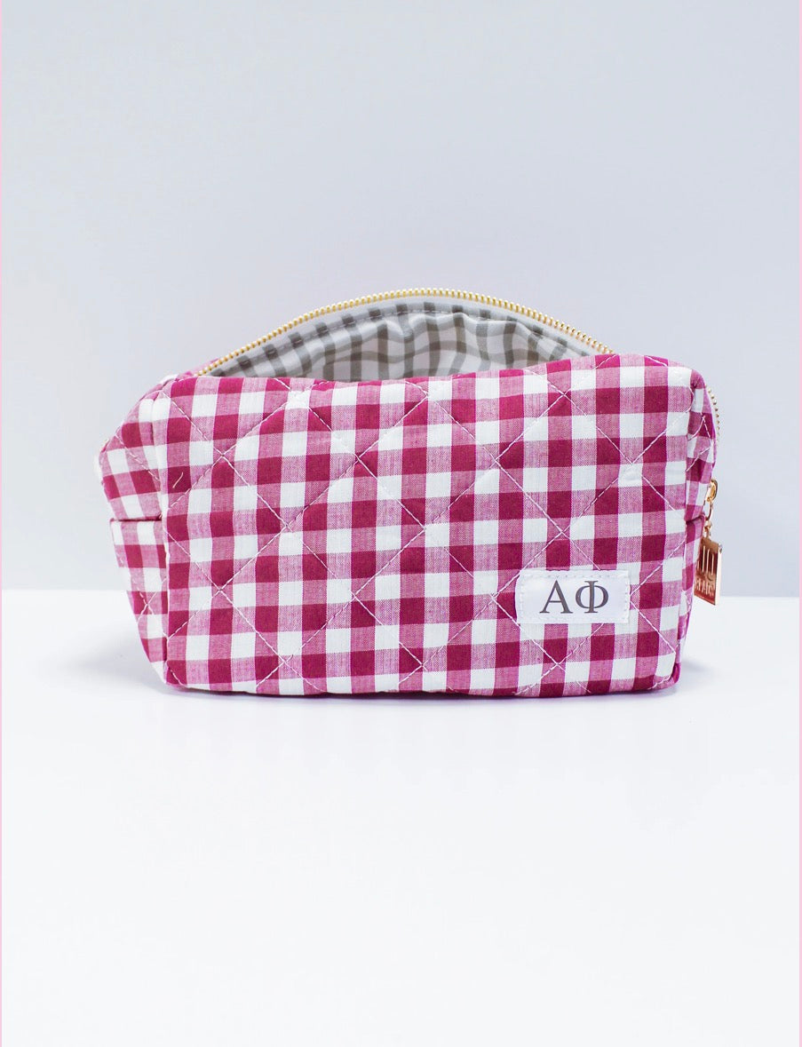 Sorority Gingham Quilted Bag