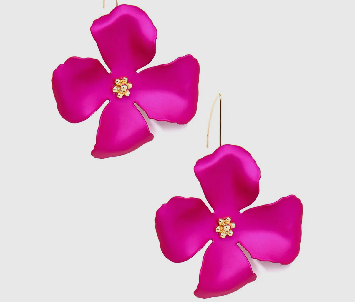Metallic Garden Party Flower Earring