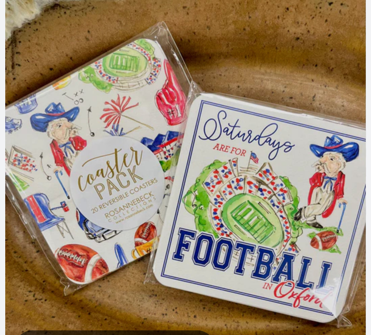 Rosanne Beck Game Day Coasters