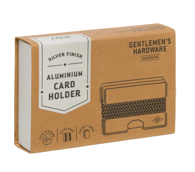 Silver Metal Card Holder