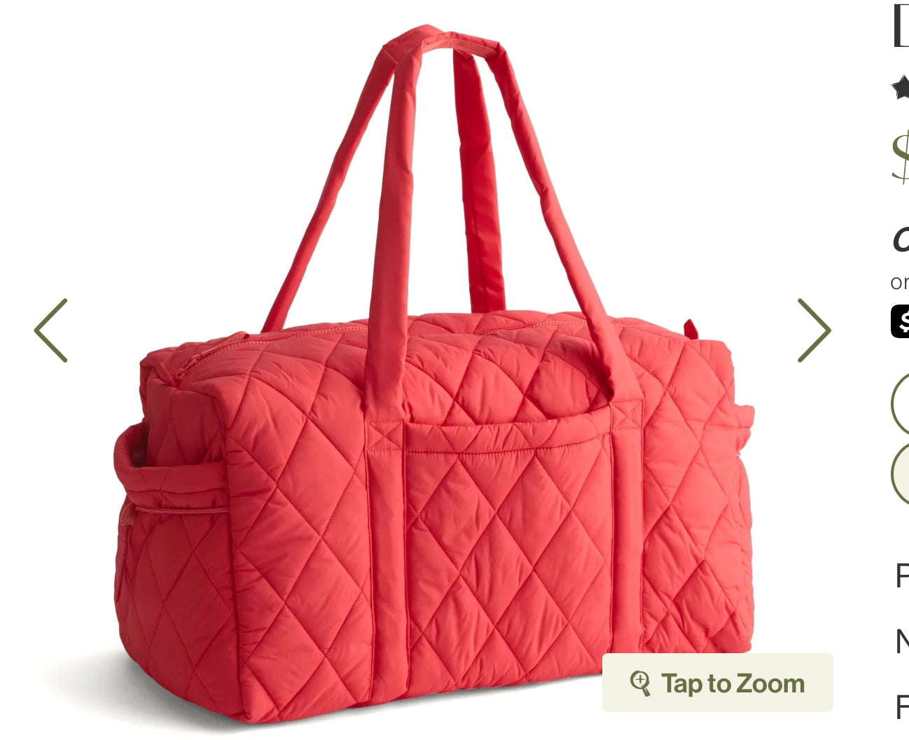 Large original duffle