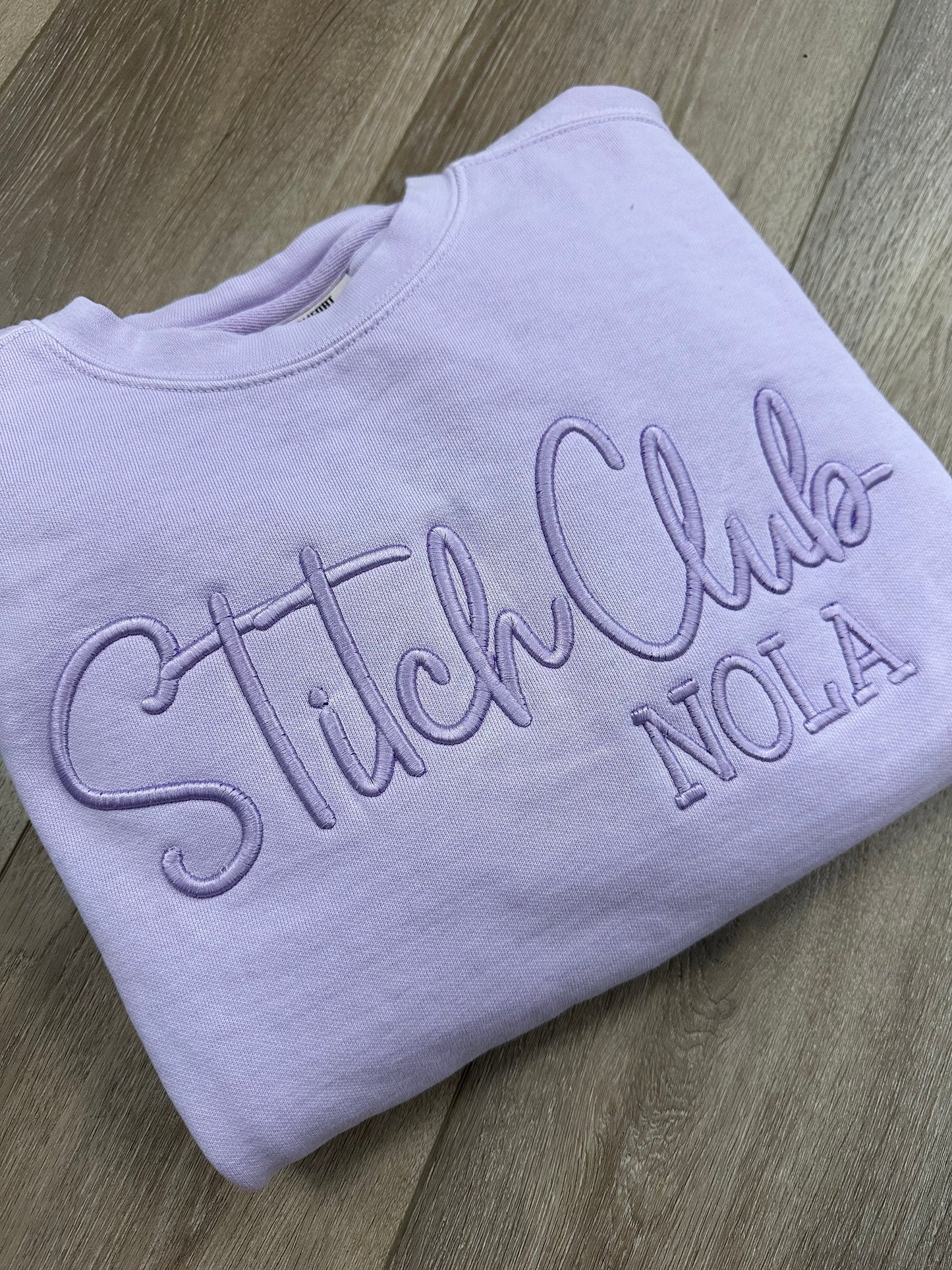 Stitch Club Comfort Colors Embroidery Sweatshirt