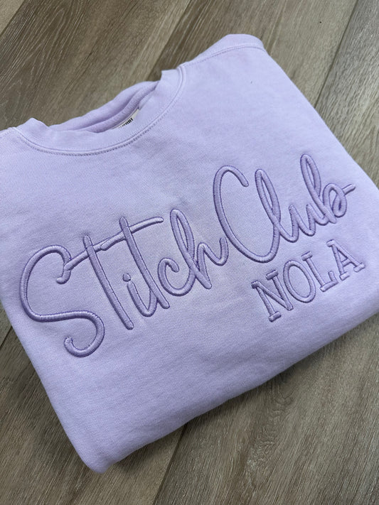 Stitch Club Comfort Colors Embroidery Sweatshirt