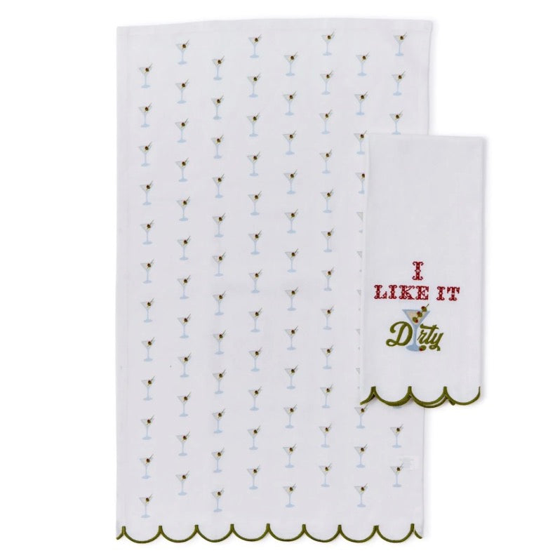 Cocktails First Dish Towel