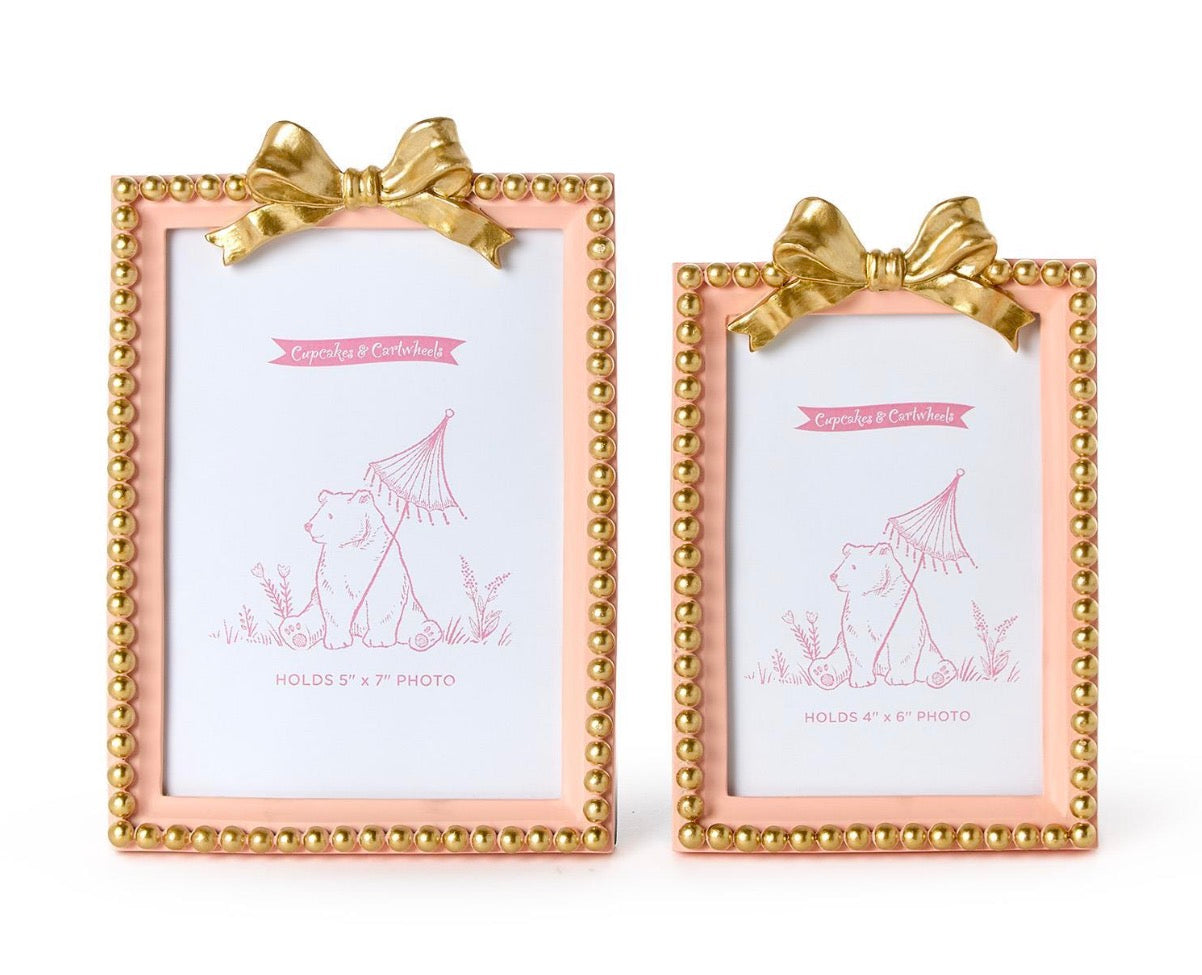 Golden Bow Photo Frame
