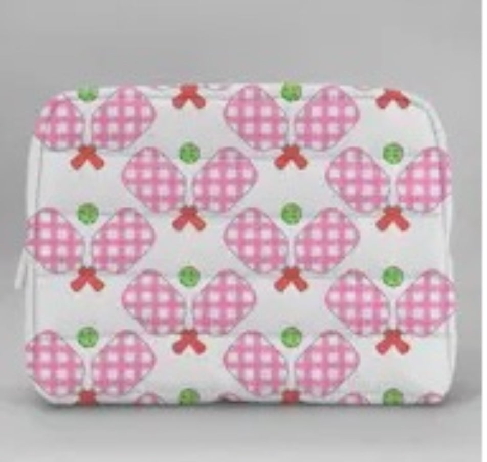 Pickleball Puffer Cosmetic Bag