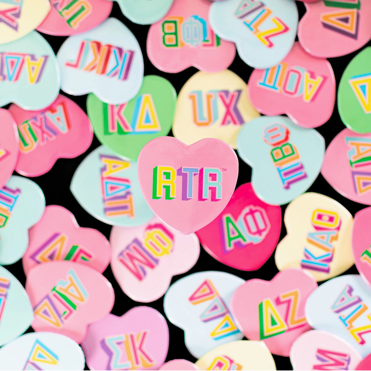 Swag Heart Sorority Buttons