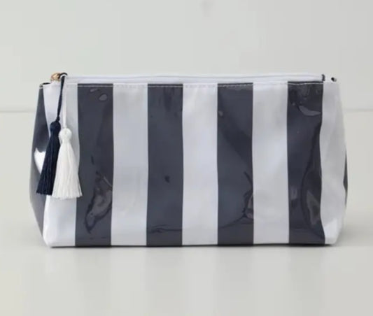 Travel Stripe Cosmetic Bag