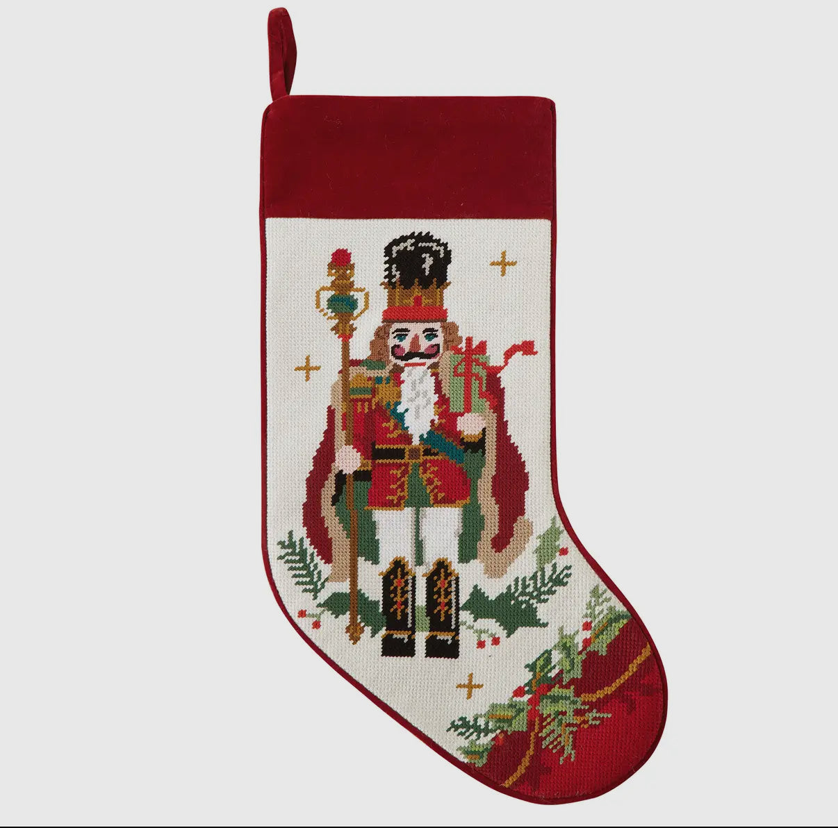Embroidered Needlepoint Stockings
