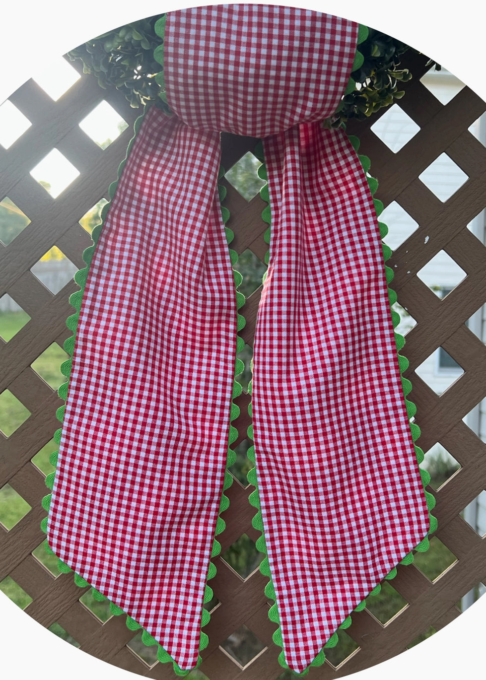 54” Linen Wreath Sash