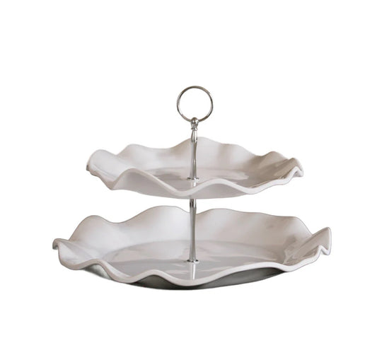 VIDA Havana Two Tiered Server, White