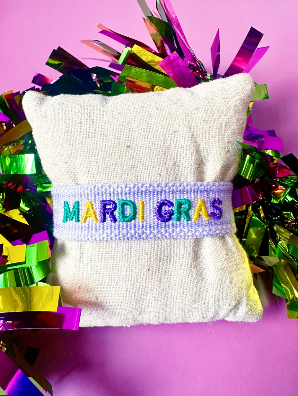 Adjustable Mardi Gras Bracelet