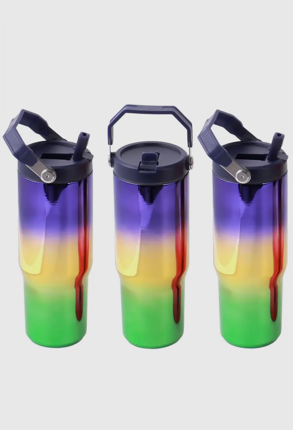 Mardi Gras 30 oz Stainless Steel Tumbler