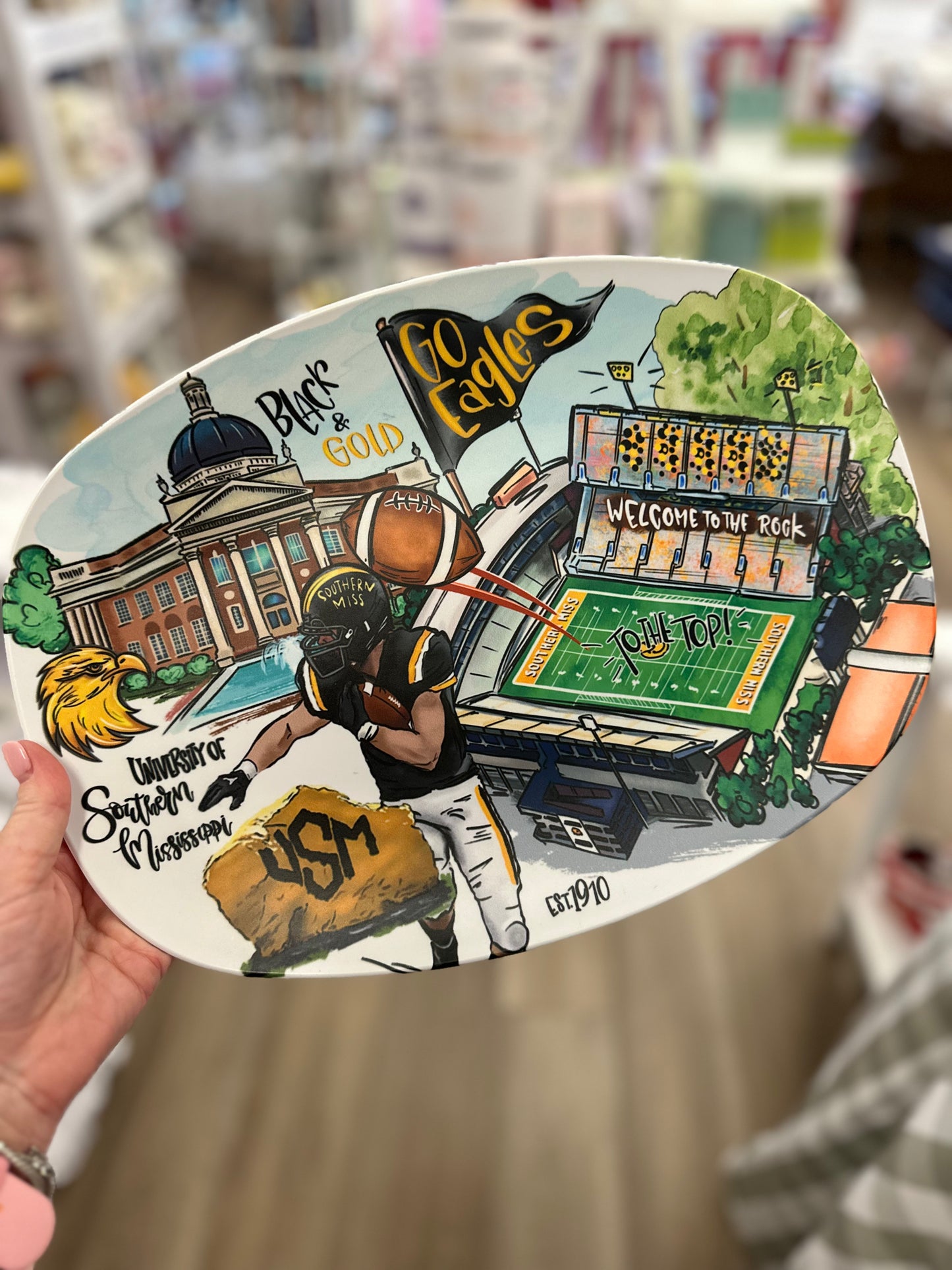 Collegiate Decoware Platter