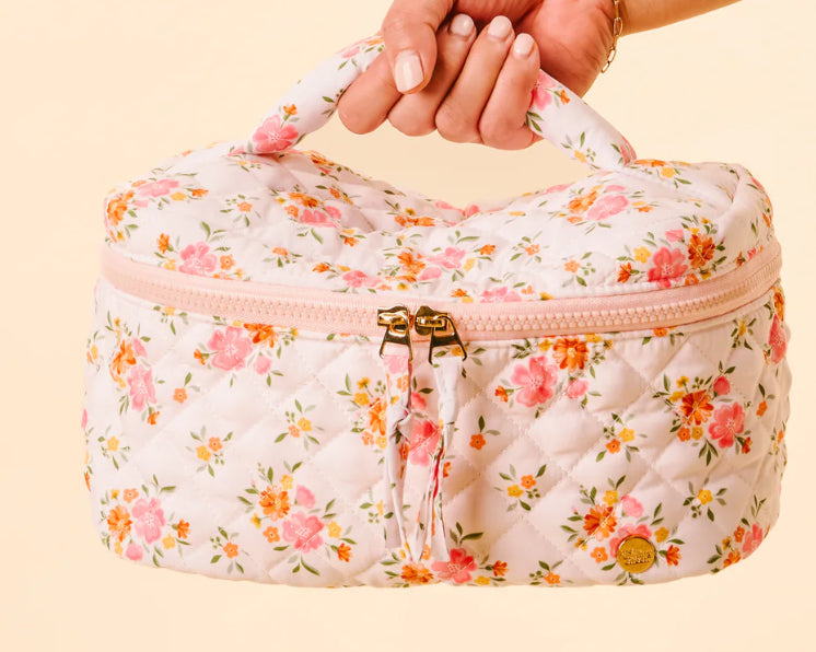 Glam and Go Quilted Cosmetic Bag