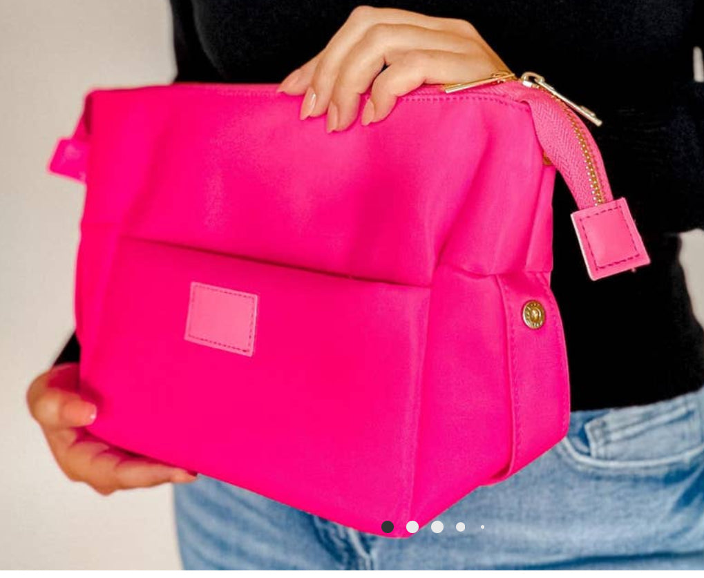 Snap Down Cosmetic Bag