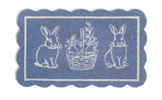 Morgan Bunny Scallop Coir Doormat