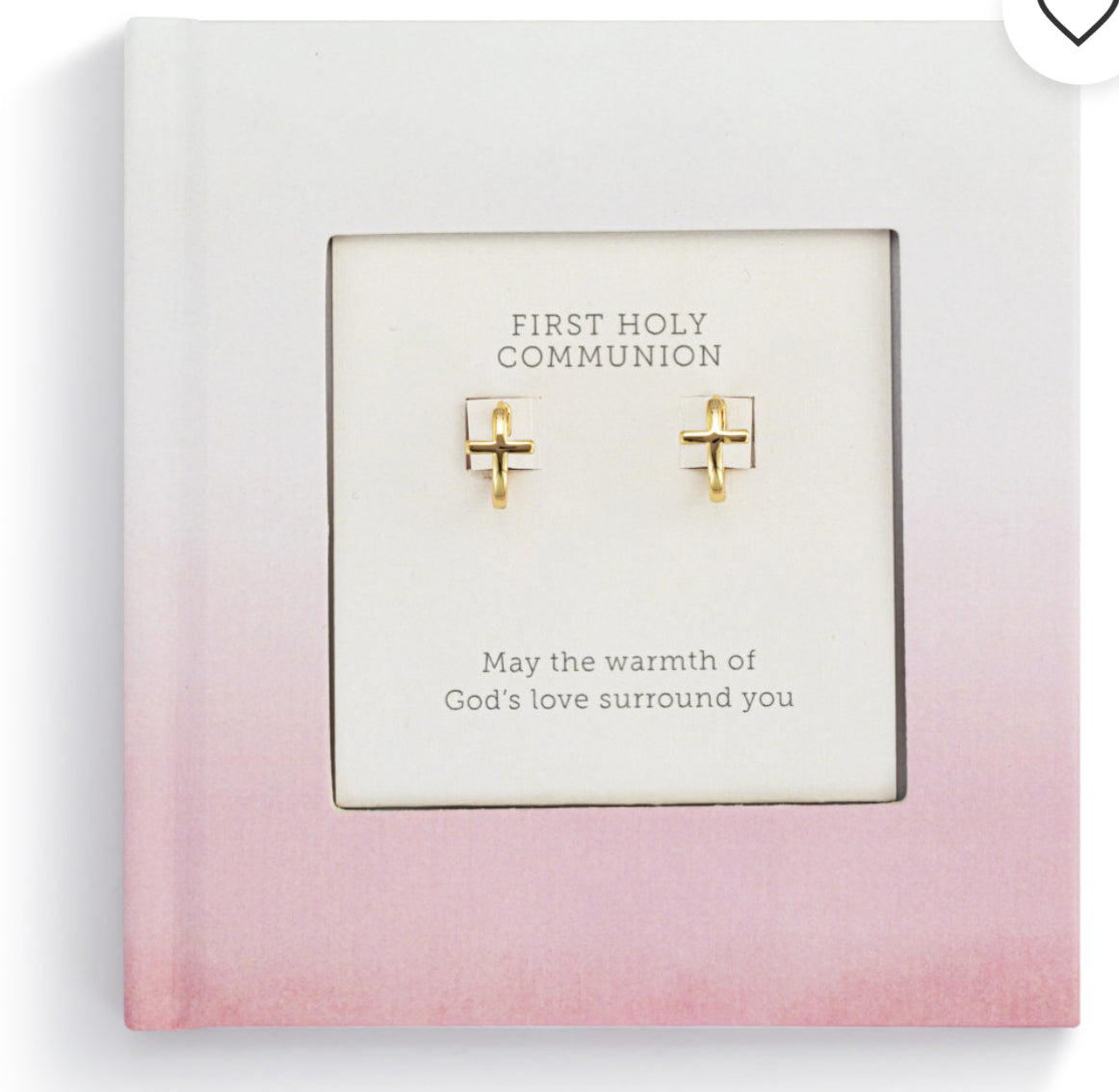 First Communion Book and Jewelry Set