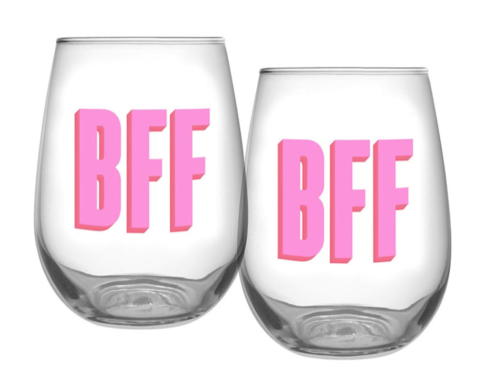 BFF Wine Glass Set of 2