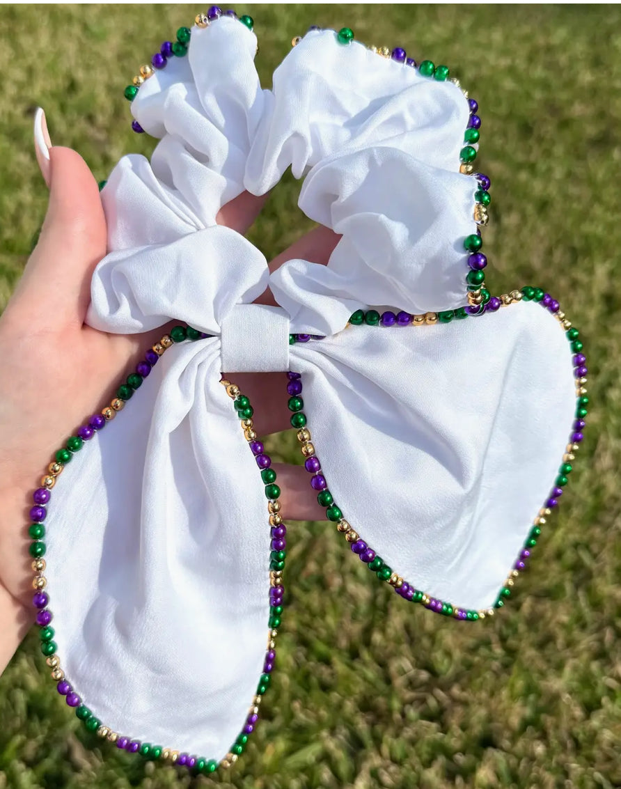 Mardi Gras Scrunchie