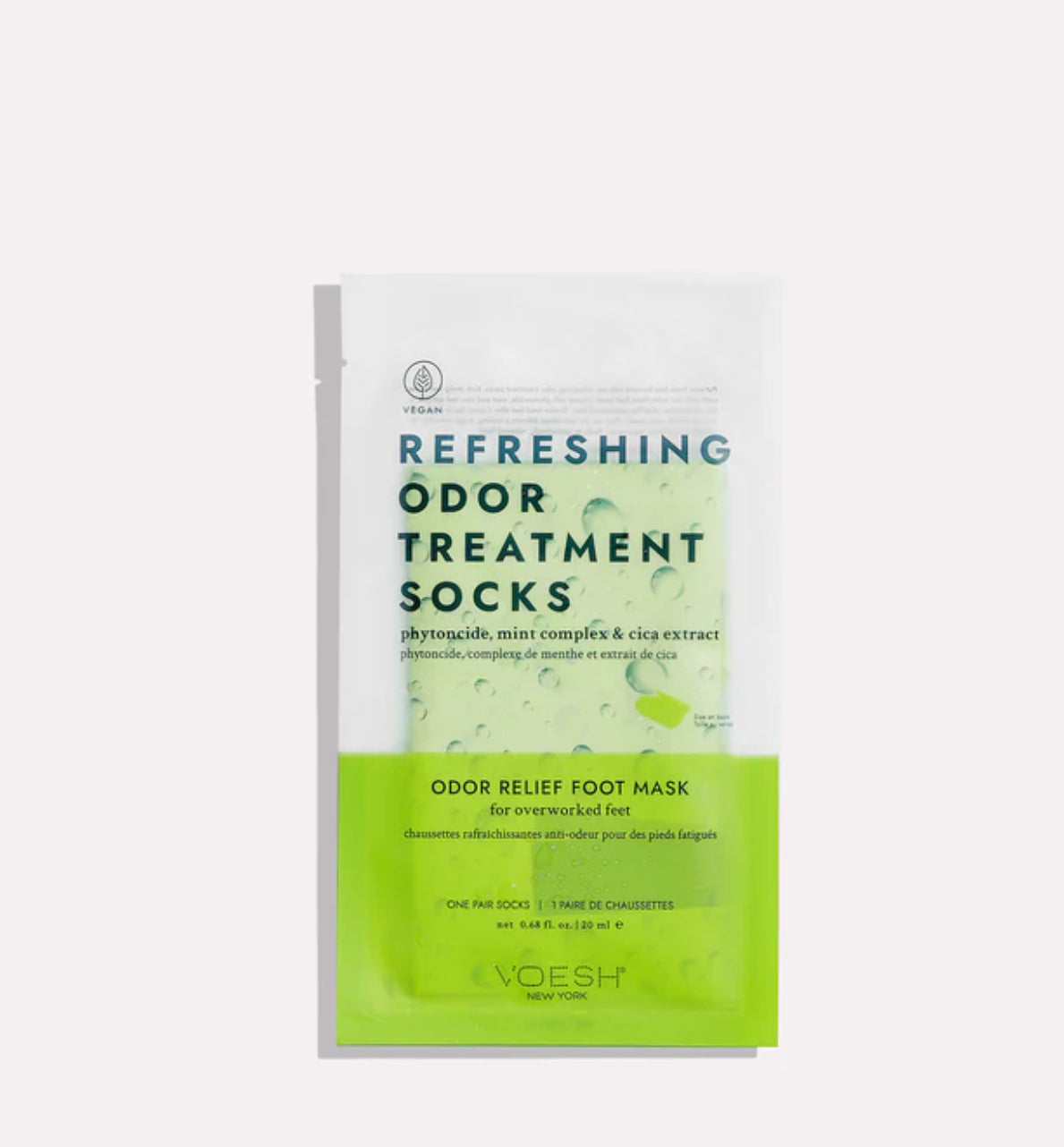 Refreshing odor treatment socks