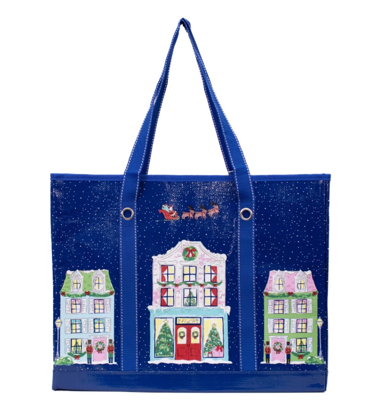 Christmas Village Market Tote
