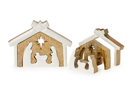 Hand Crafted Nativity Scene
