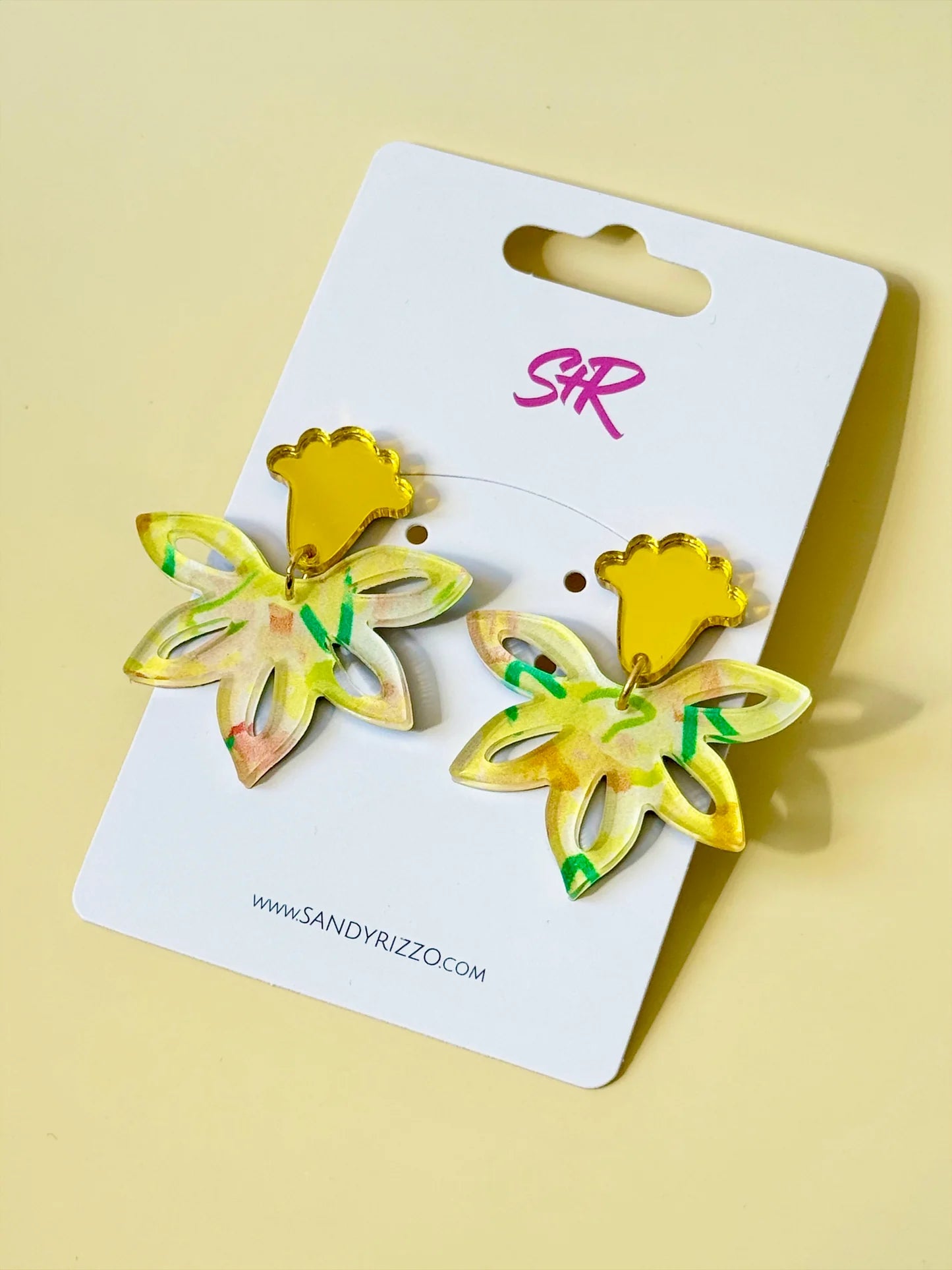 Sandy and Rizzo Daffodil Earrings