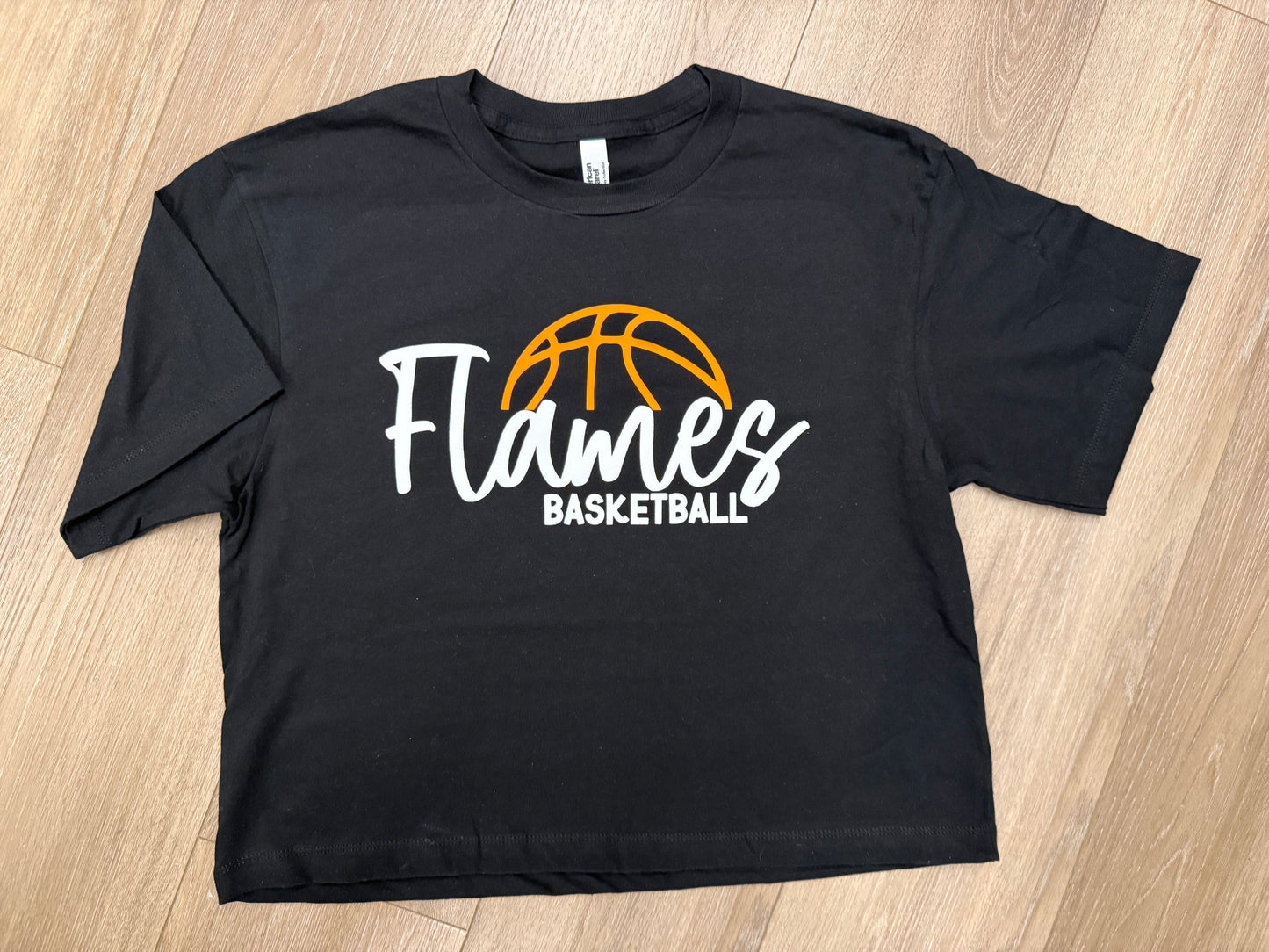 Flames Black Spirit Wear with Number