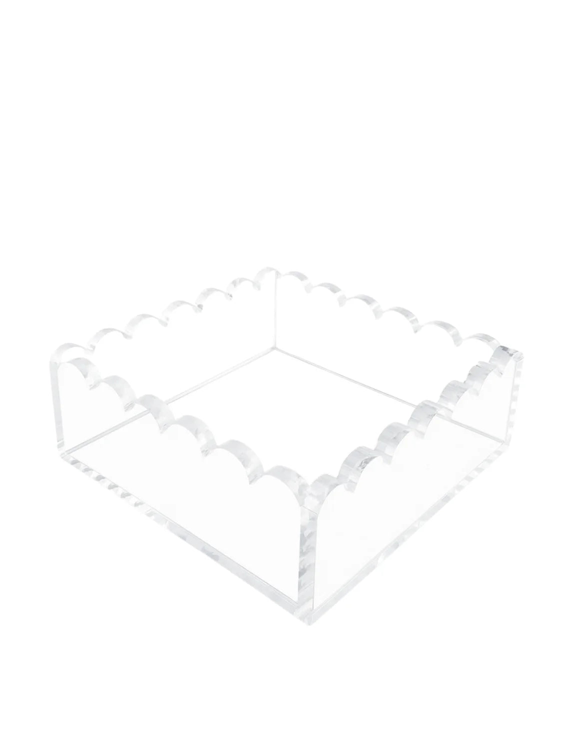Scalloped Acrylic Napkin Holder