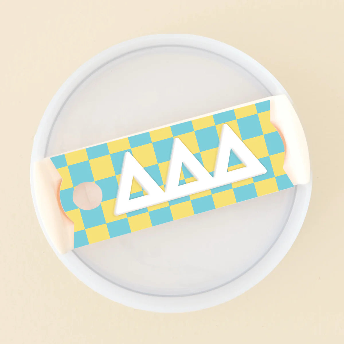 Sorority Tumbler Lid Tag