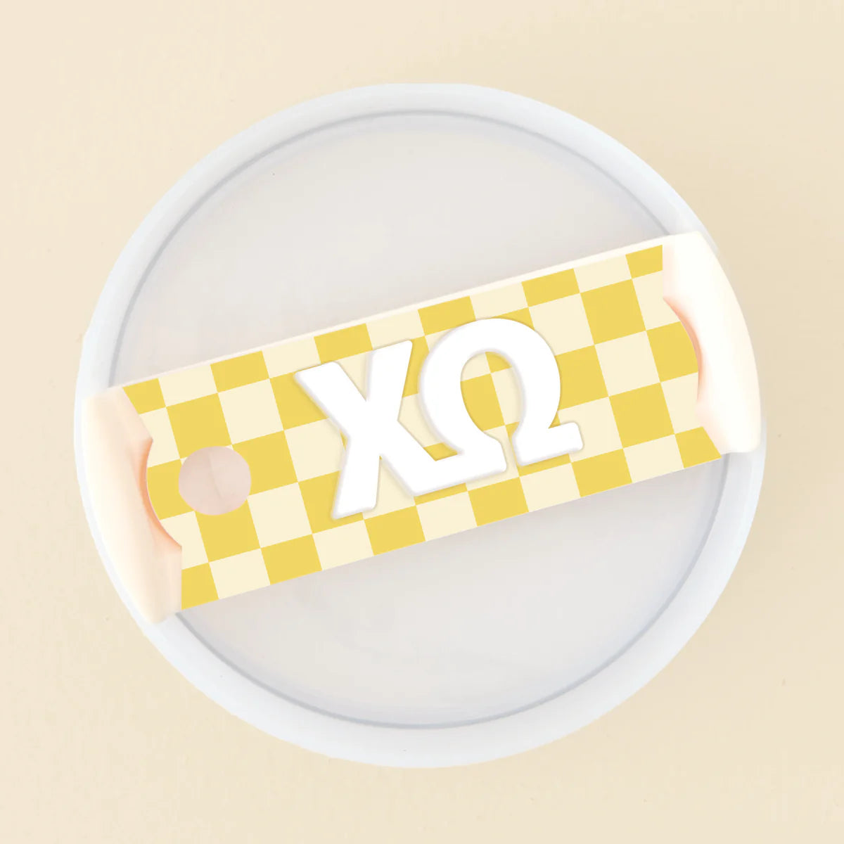 Sorority Tumbler Lid Tag