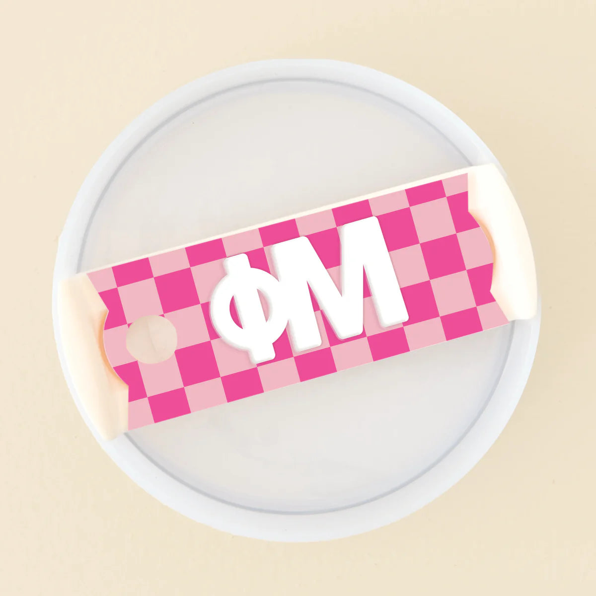 Sorority Tumbler Lid Tag