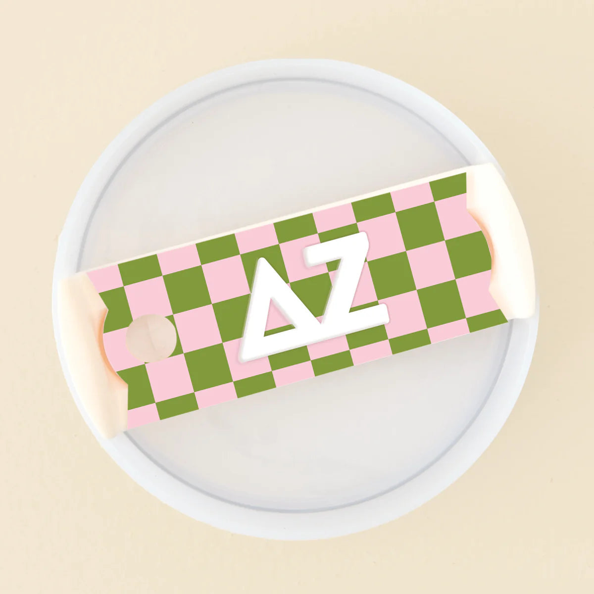 Sorority Tumbler Lid Tag