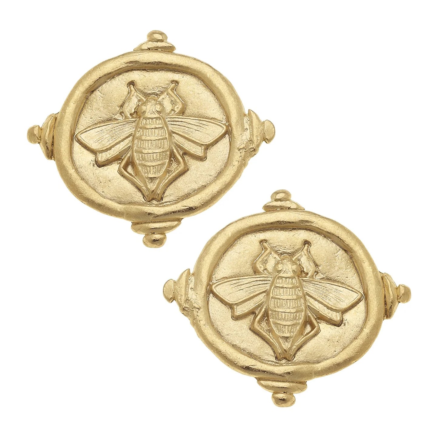Bee Intaglio Studs