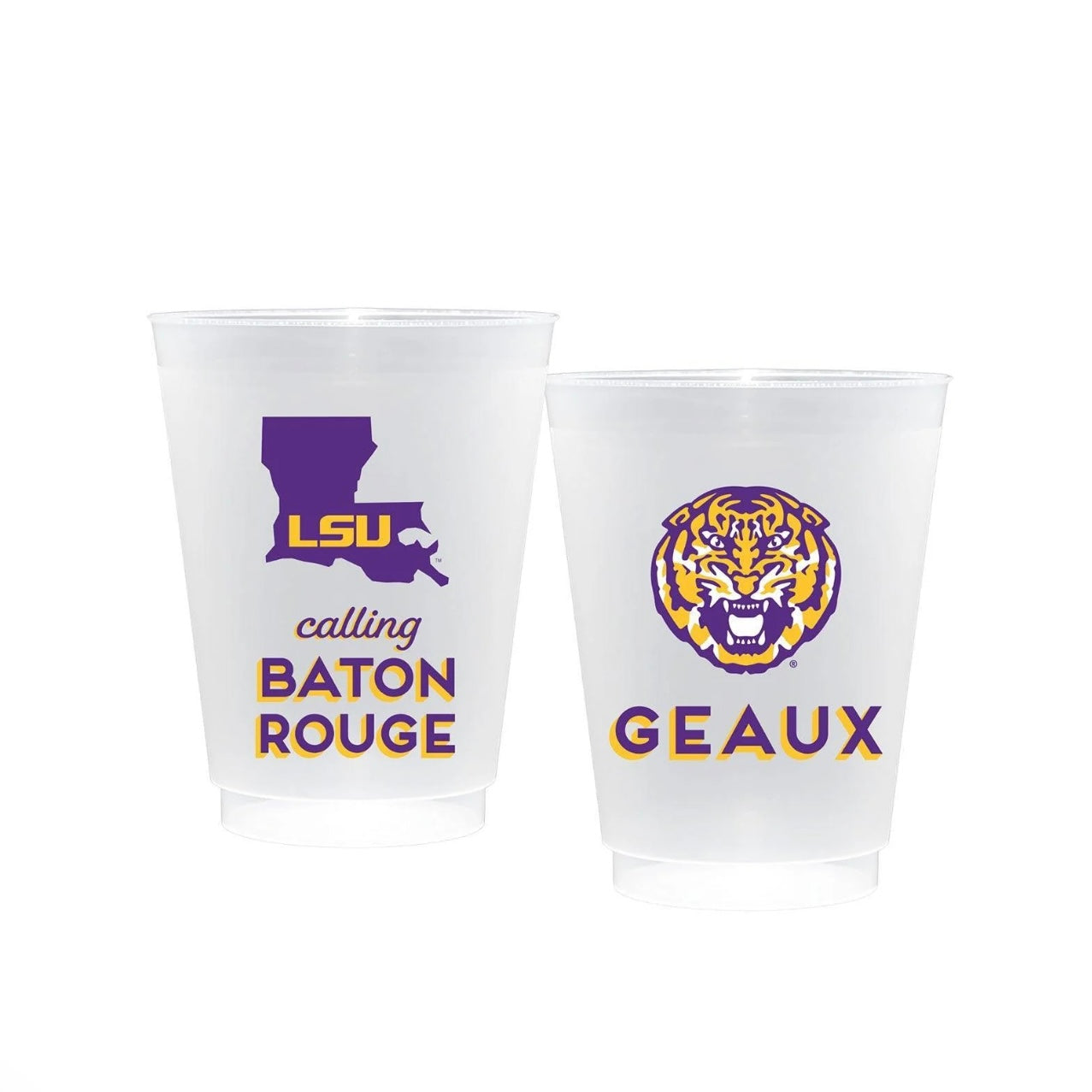 Collegiate Frost Flex Plastic Cups