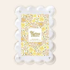 Rectangle Scalloped Acrylic Frame