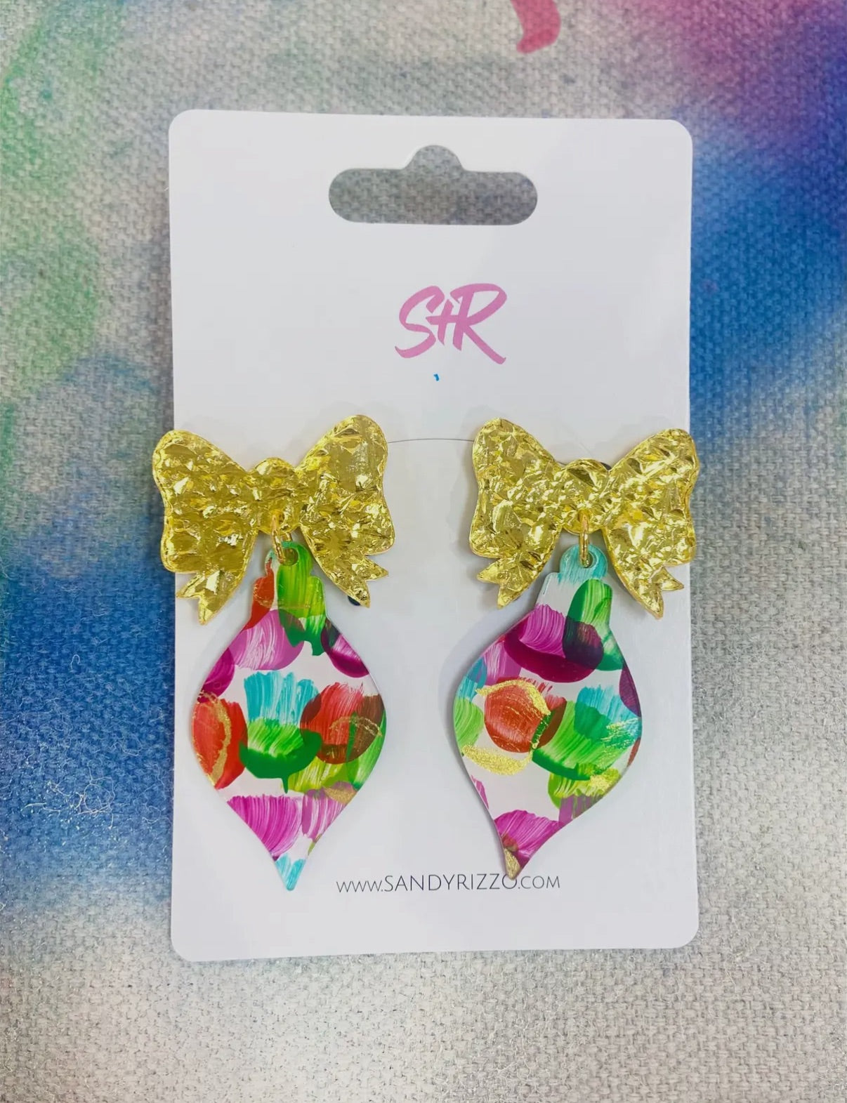Sandy and Rizzo Christmas Earrings