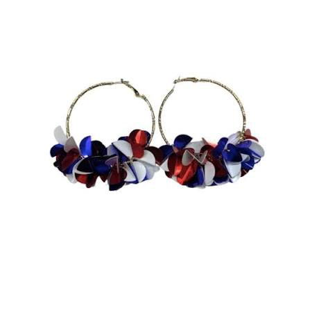 Americano Sprinkle Hoop Earrings
