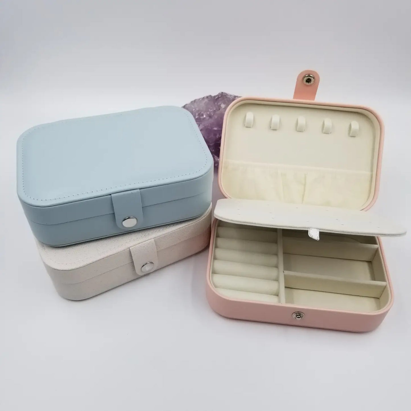 Double Deck Leather Jewelry Box