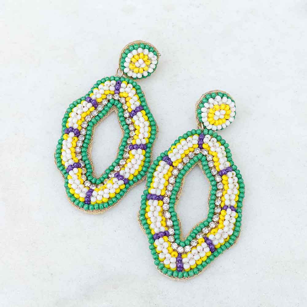 Mardi Gras Festive Earrings