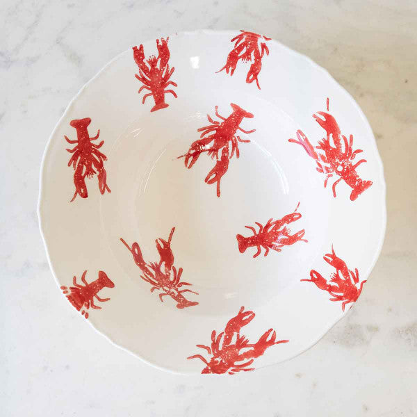 Watercolor crawfish platter